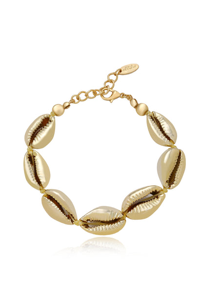 Seven Seas 18k Gold Plated Shell Bracelet