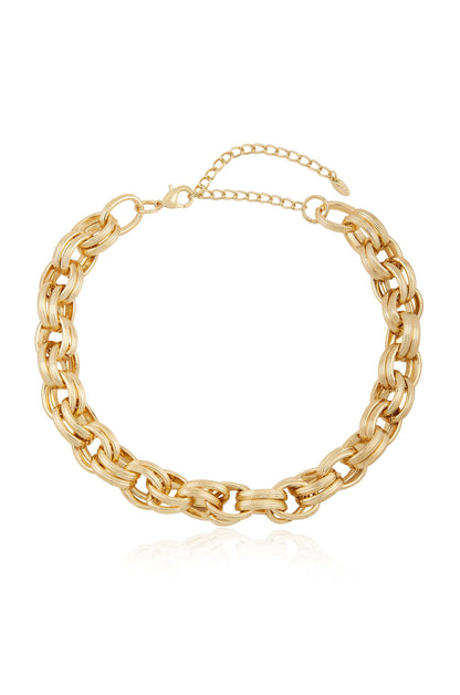 Bold & Chunky 18k Gold Plated Chain Link Necklace