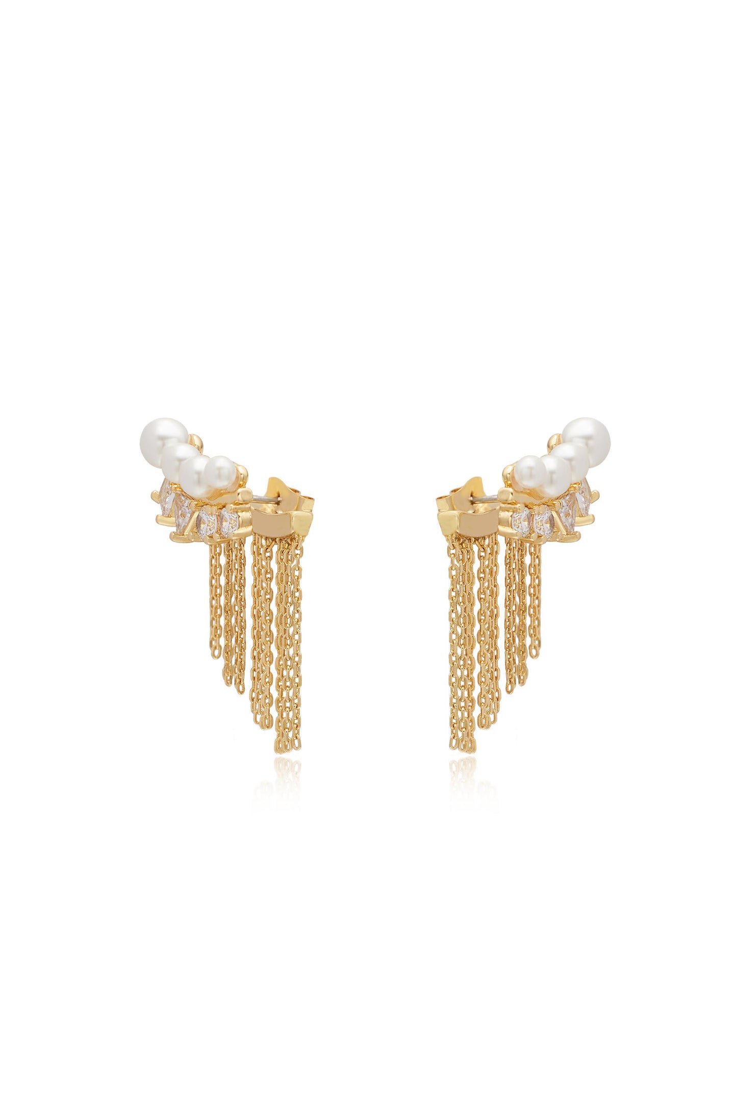 Crystal and Pearl Three-In-One Ear Crawlers side