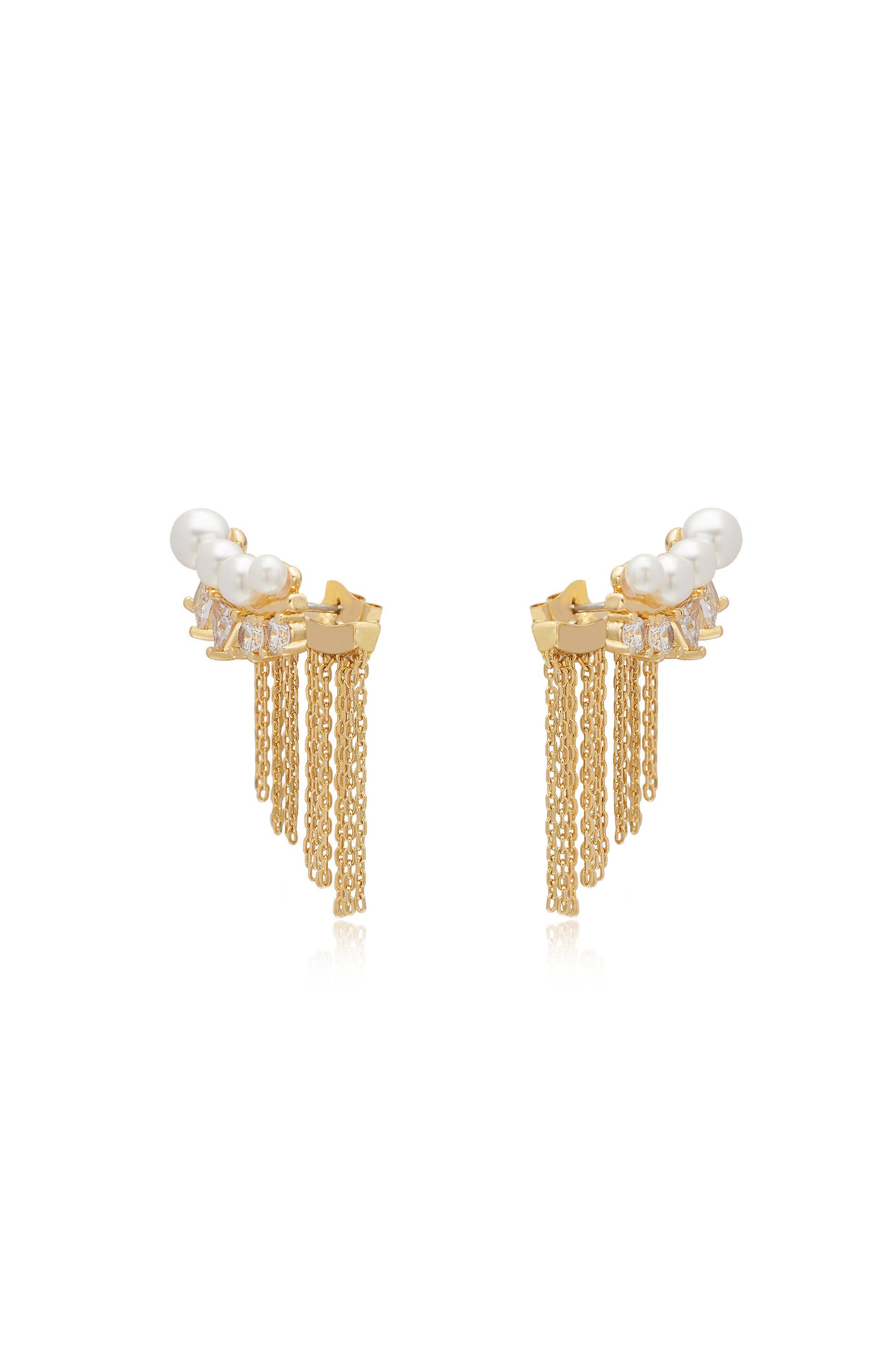 Crystal and Pearl Three-In-One Ear Crawlers side