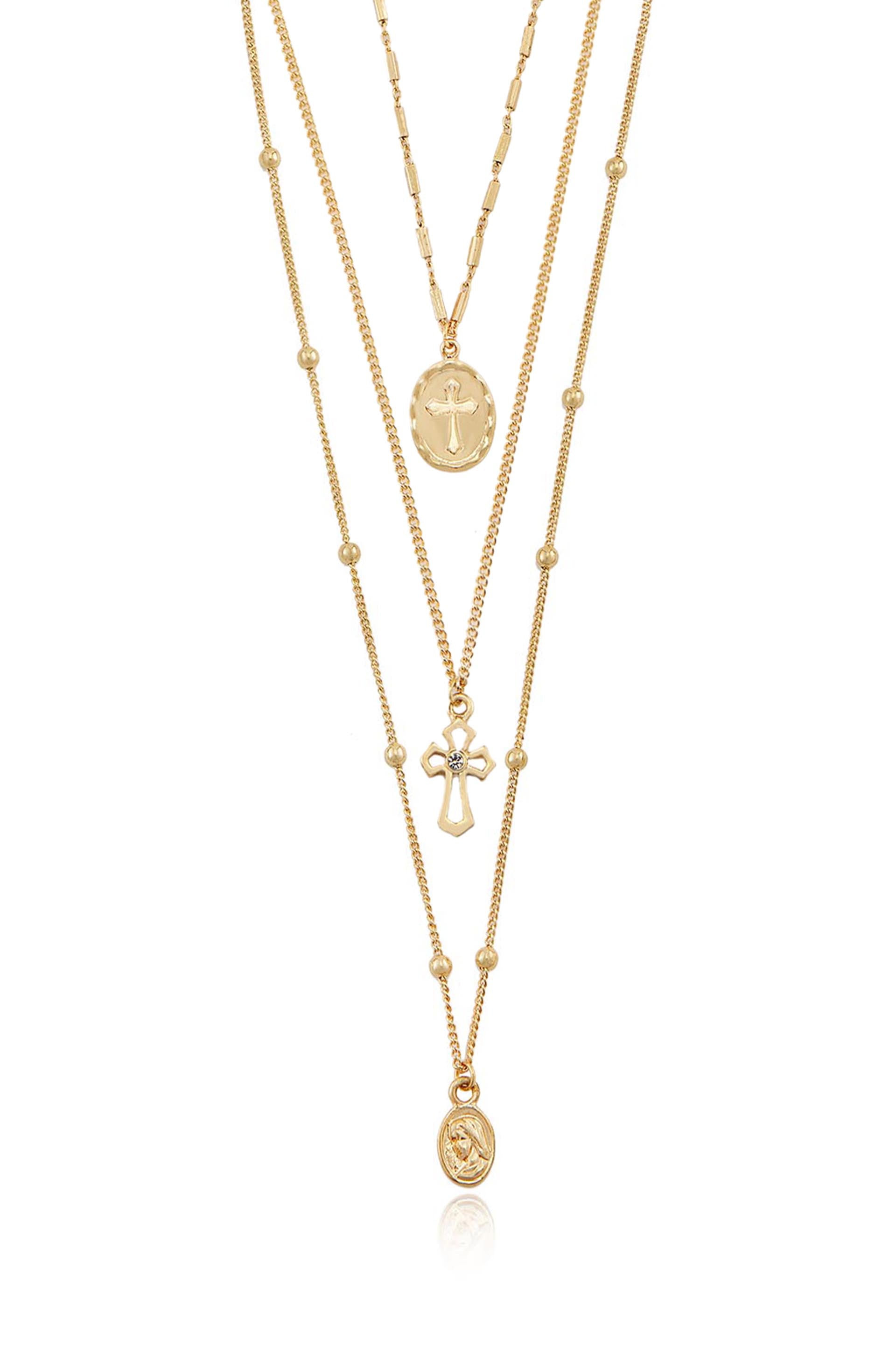 Let's Go Layers 18k Gold Plated Necklace