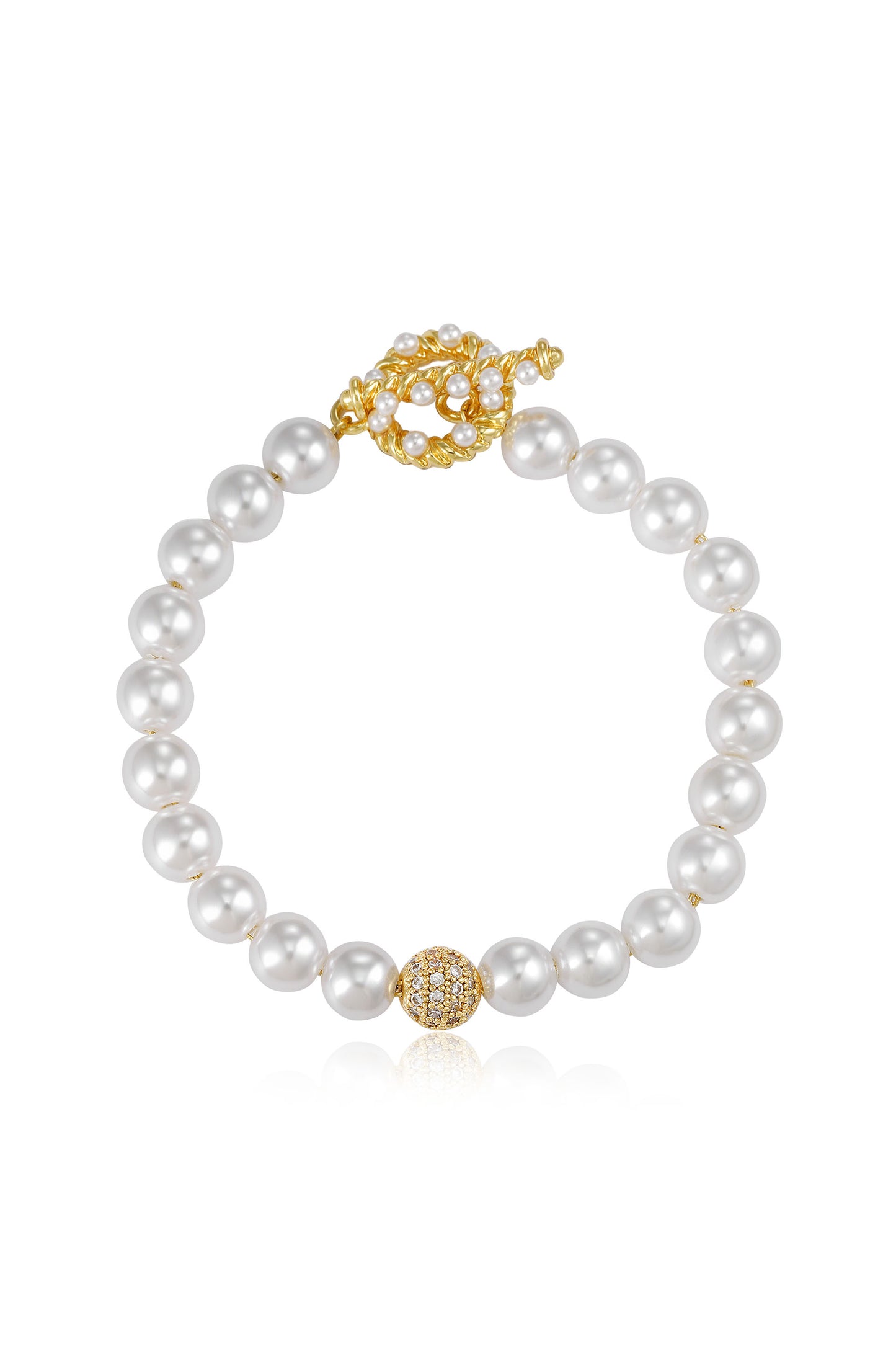 Pearl Sweetheart 18k Gold Plated Bracelet