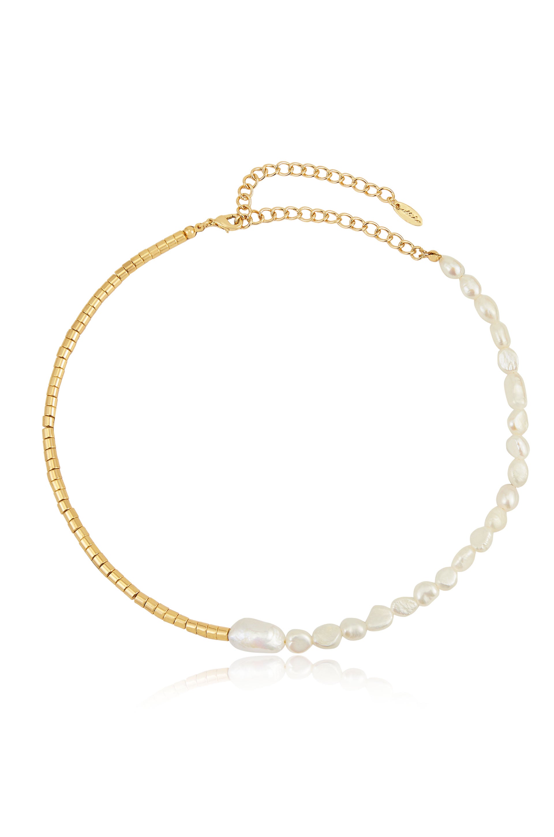 Up Freshwater Pearl Beaded Necklace