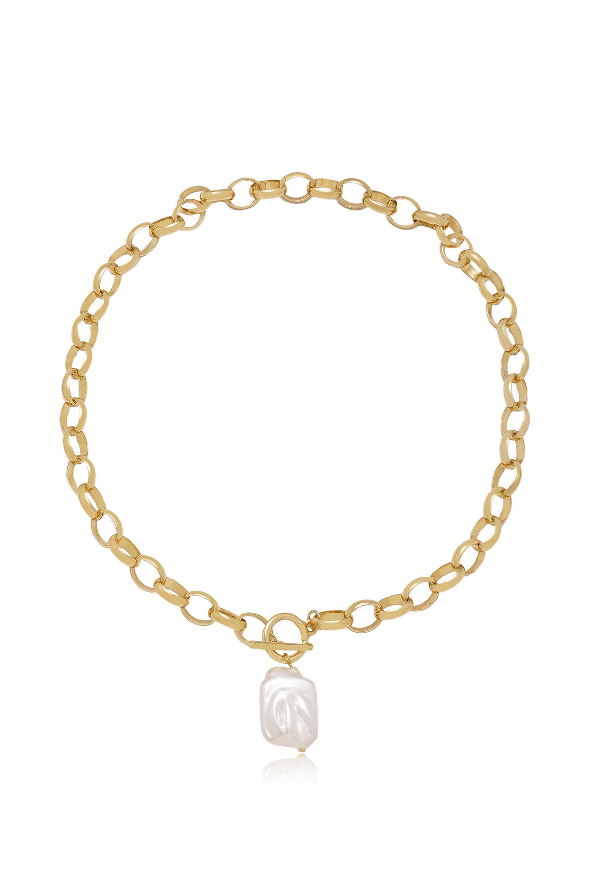 Edge Water Pearl Pendant Necklace