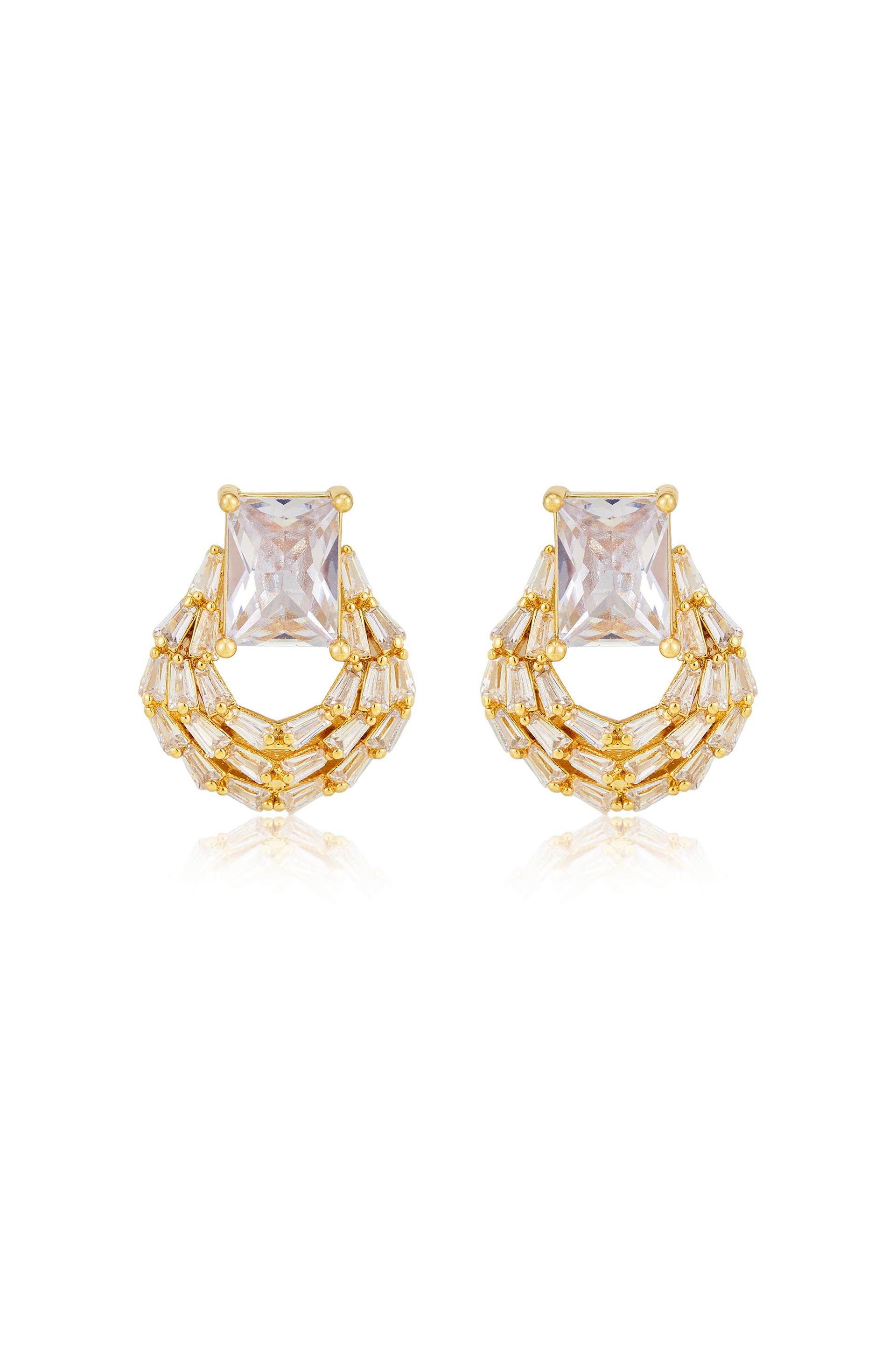 Crystal Encircled Earrings