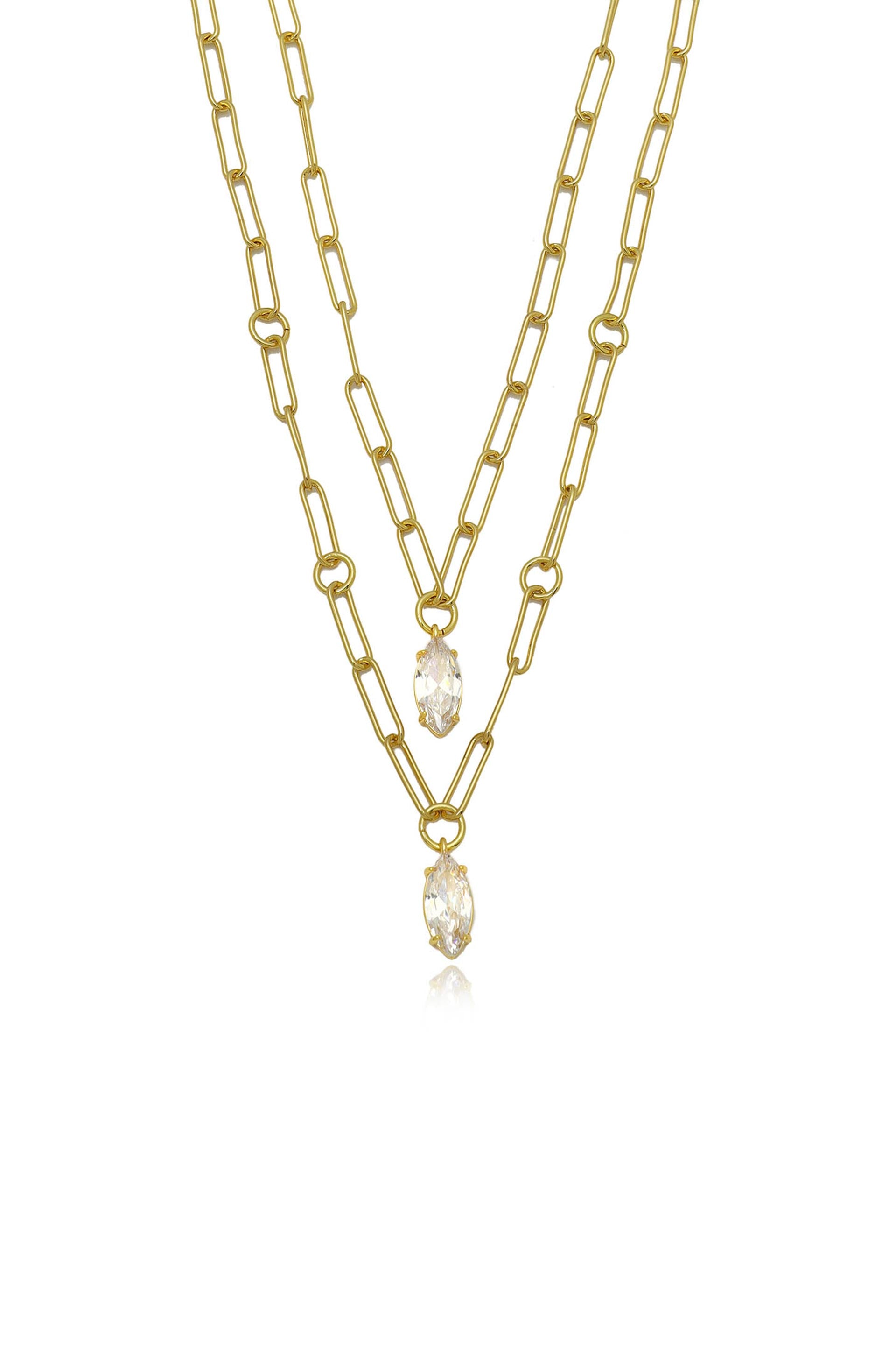 Look Ethnic Gold Plated Long Necklace Set