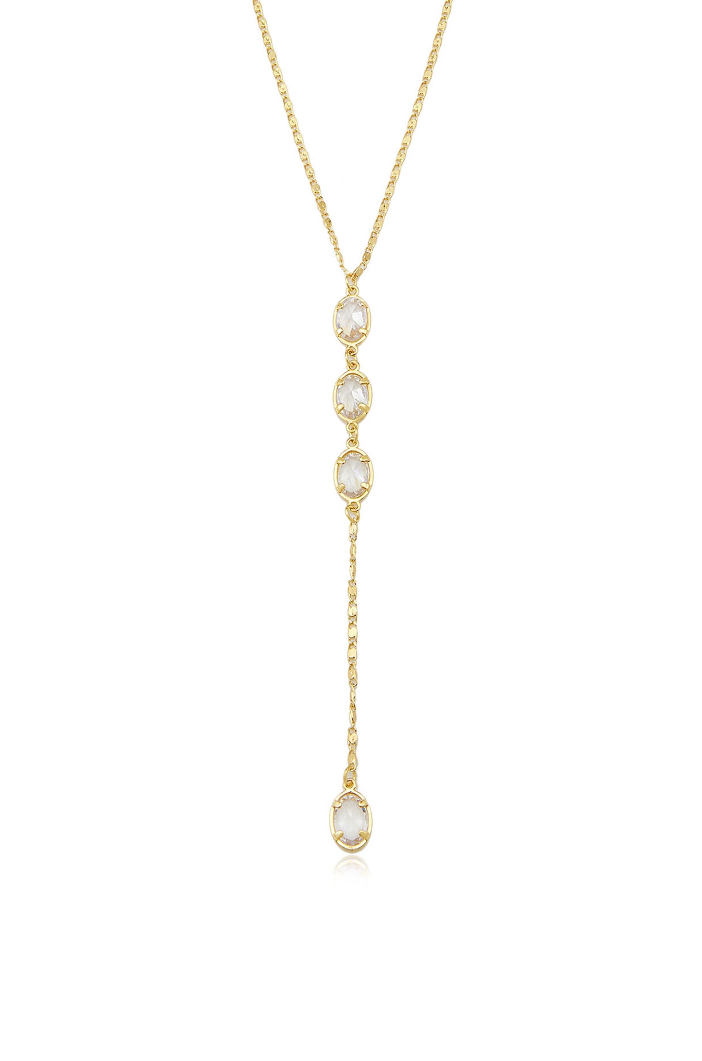 Sparkle Dip 18k Gold Plated Lariat close