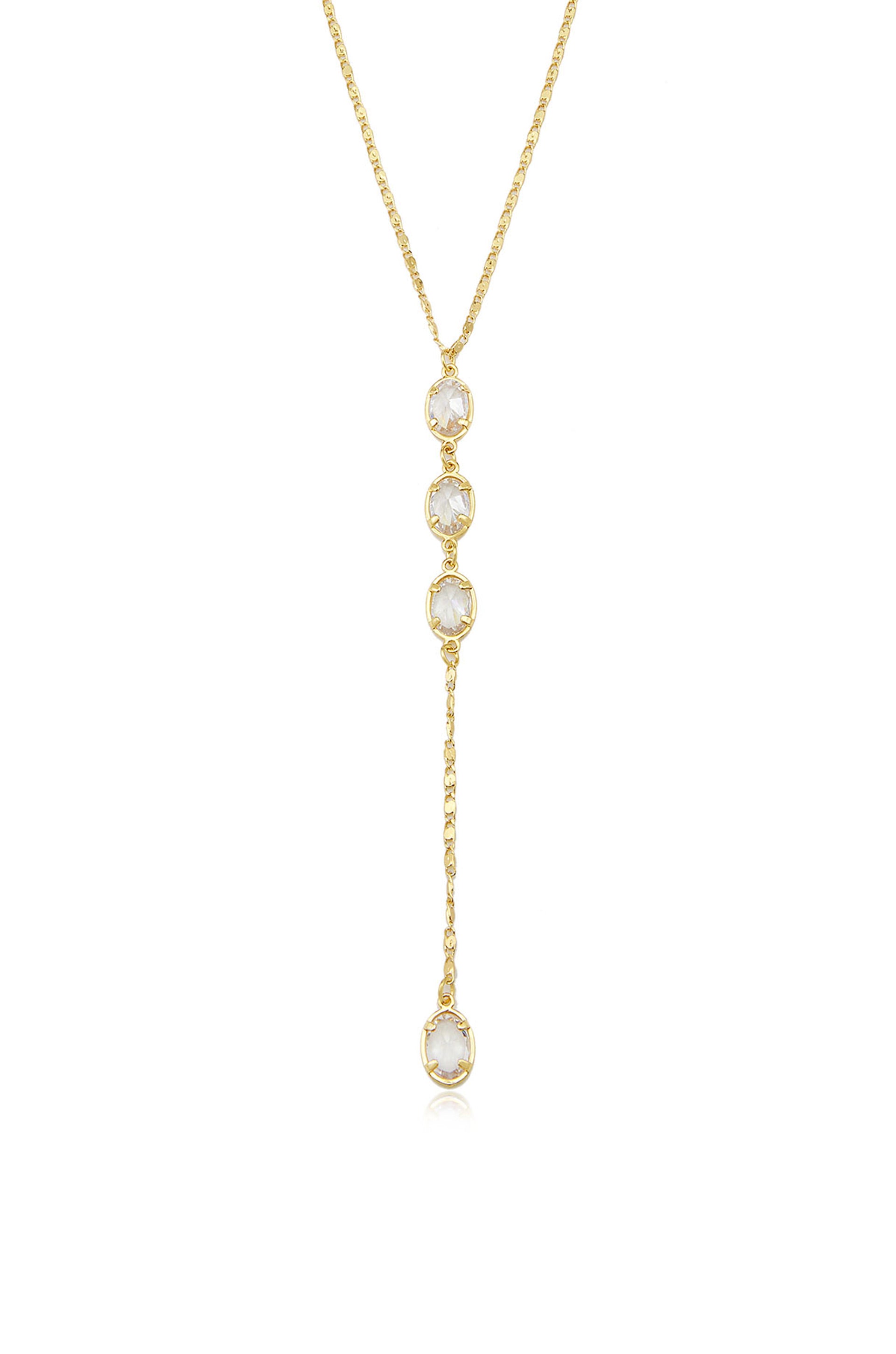 Sparkle Dip 18k Gold Plated Lariat close