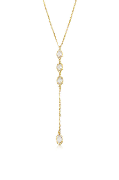 Sparkle Dip 18k Gold Plated Lariat close