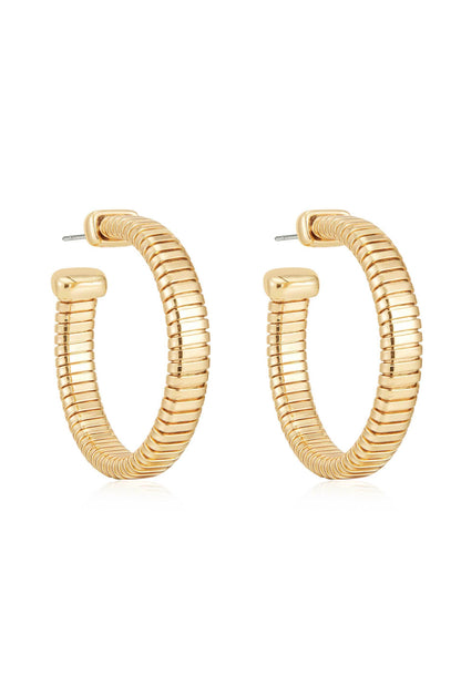 Your Essential Flex 18k Gold Plated Hoops side
