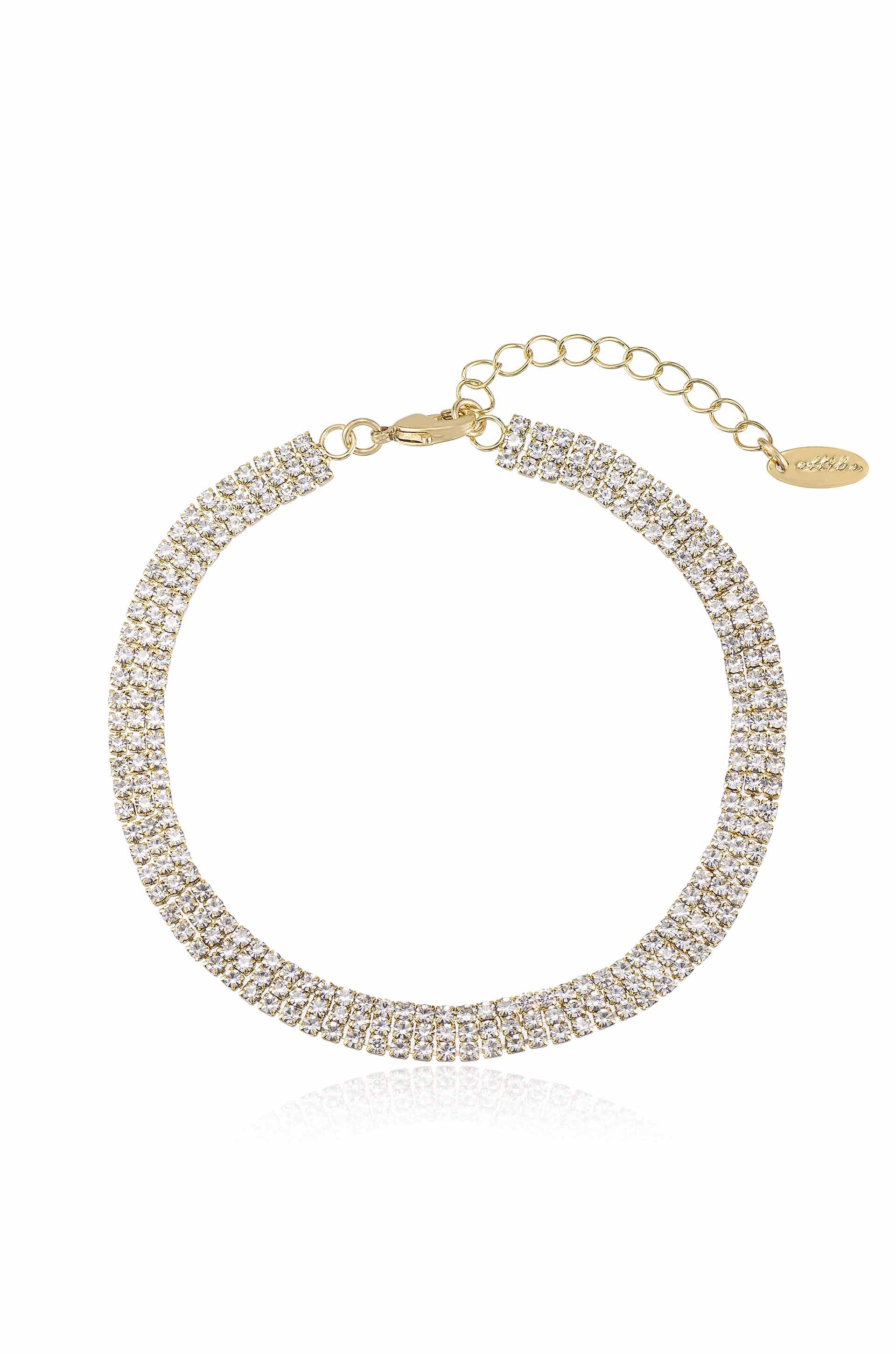 Unexpected Sparkle 18k Gold Plated Anklet – Ettika