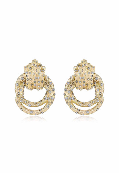 Only Royalty 18k Gold Plated Crystal Earrings