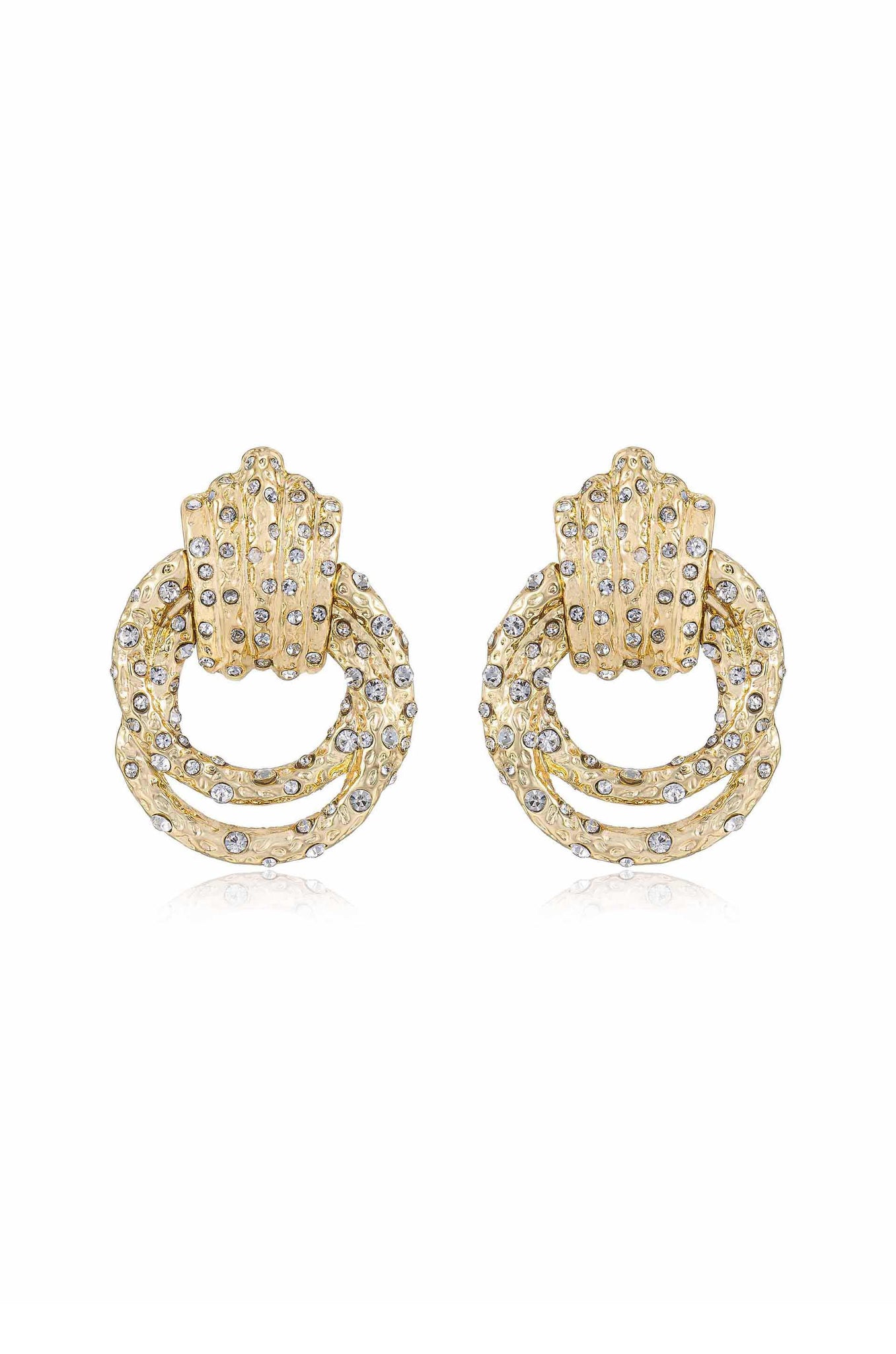 Only Royalty 18k Gold Plated Crystal Earrings