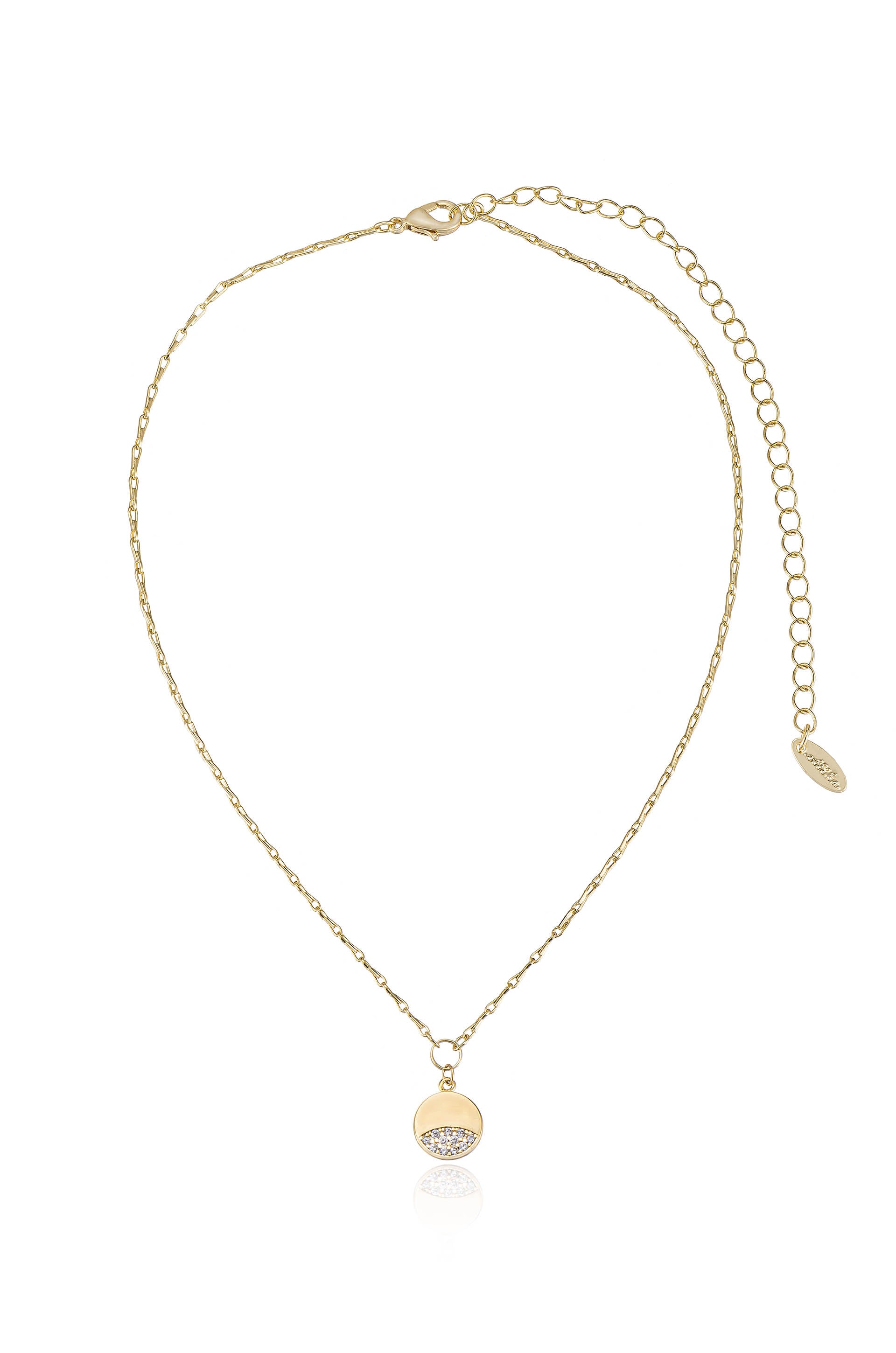 Crystal Dipped Pendant Necklace full