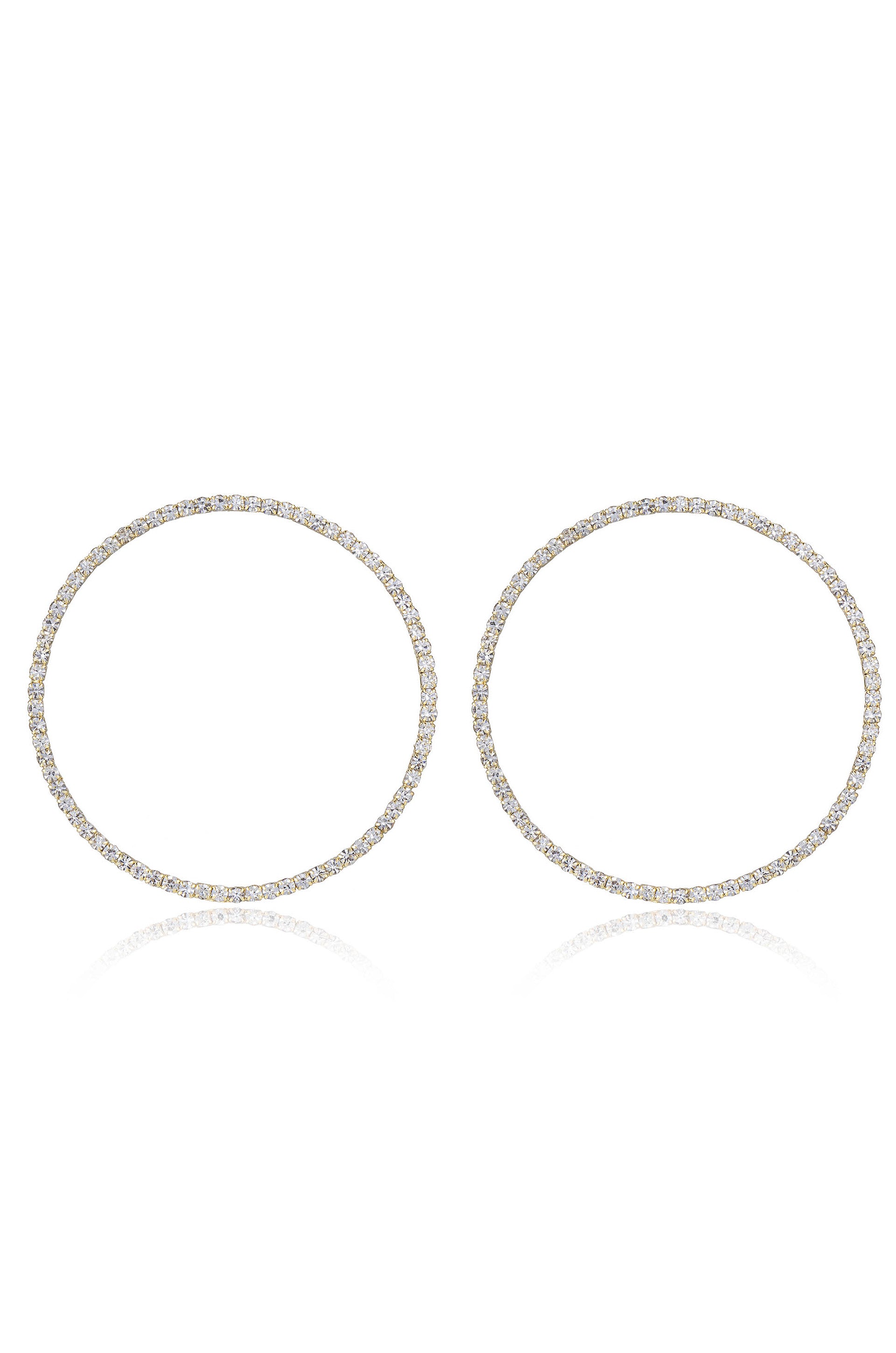 Picture Perfect Crystal Circle Earrings