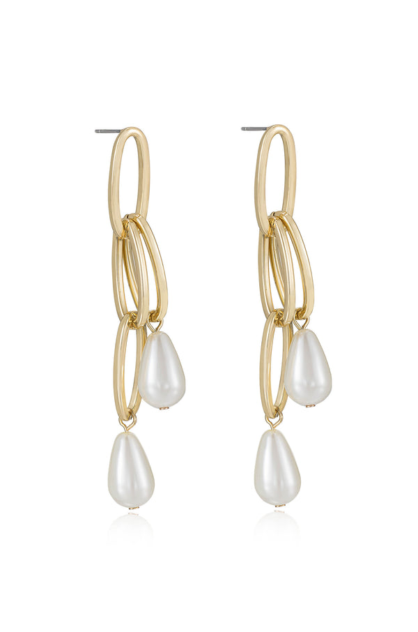 Pearl Chain Earrings