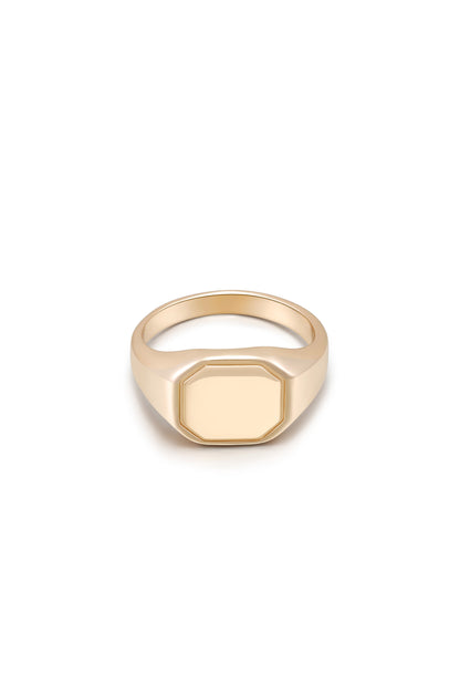 18k Gold Plated Signet Ring