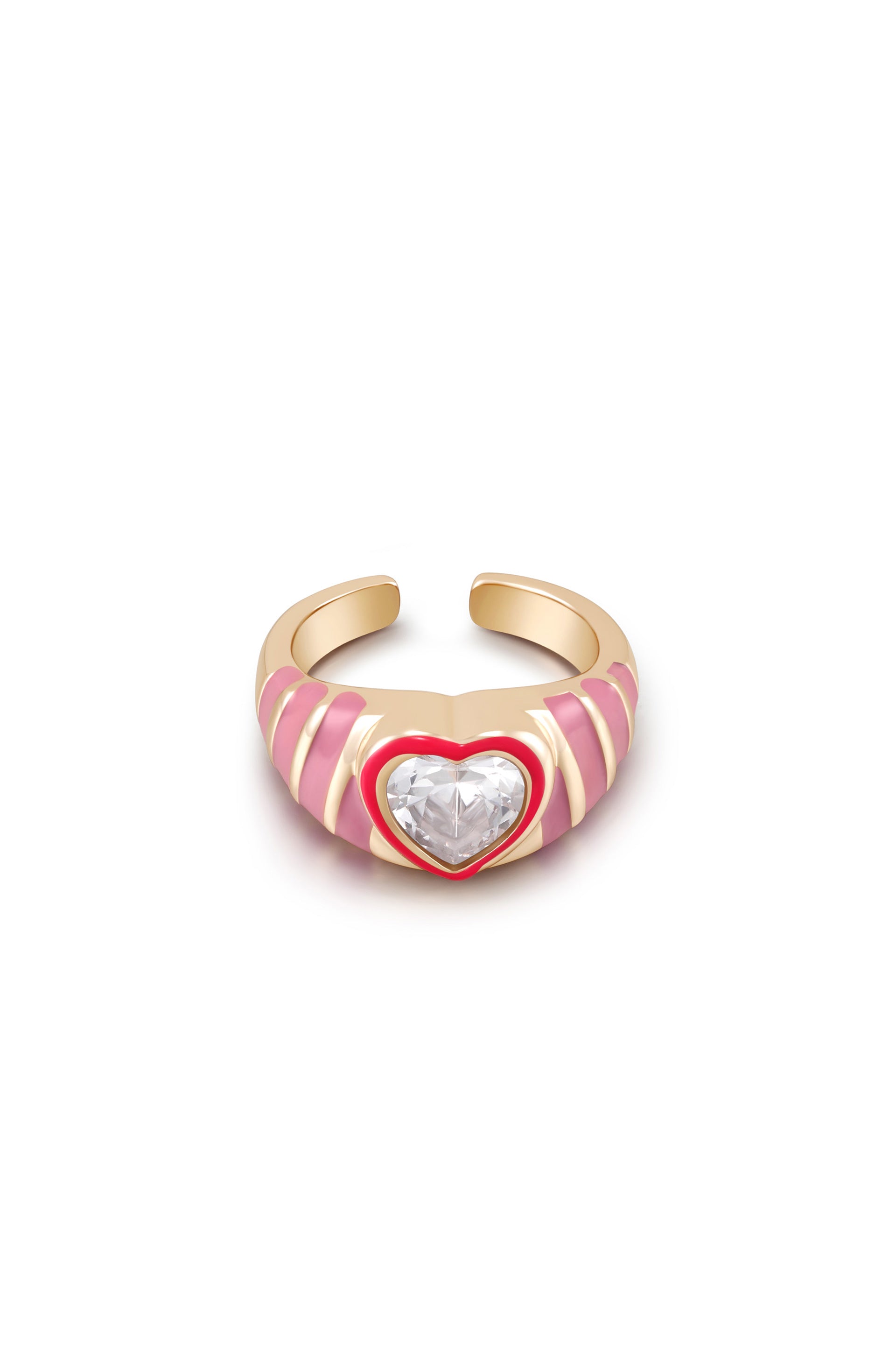 Open Hearts Club 18k Gold Plated Ring