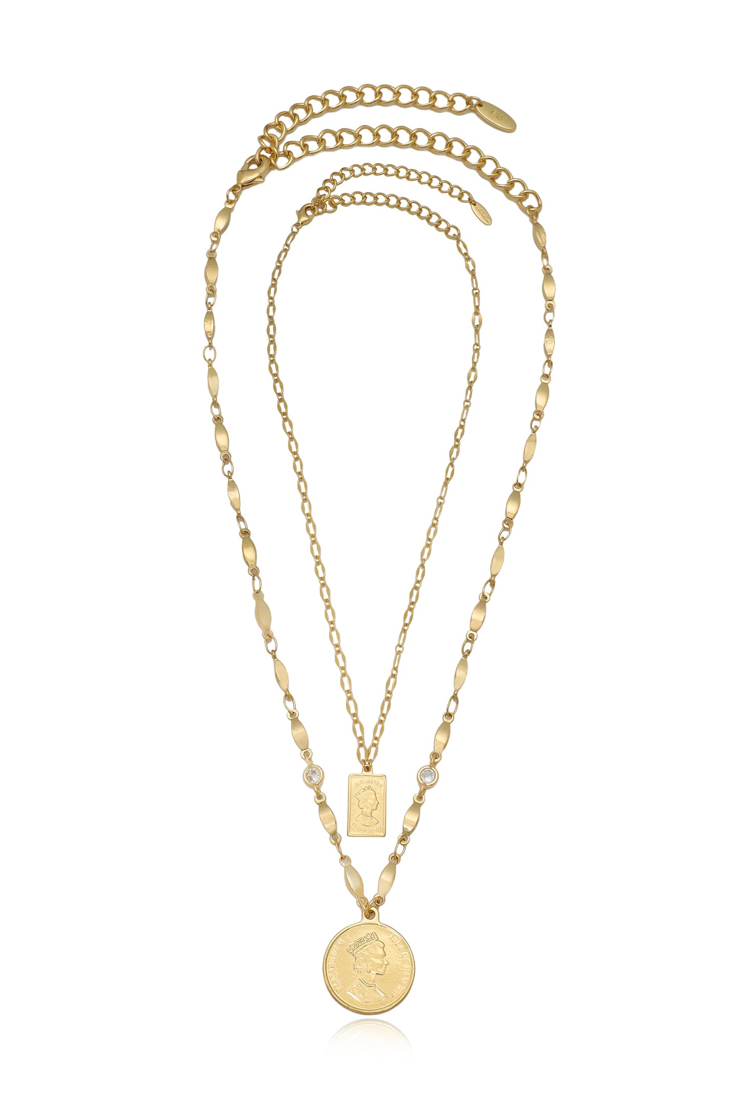 Medallions of Mine Layered Coin Necklace Set full