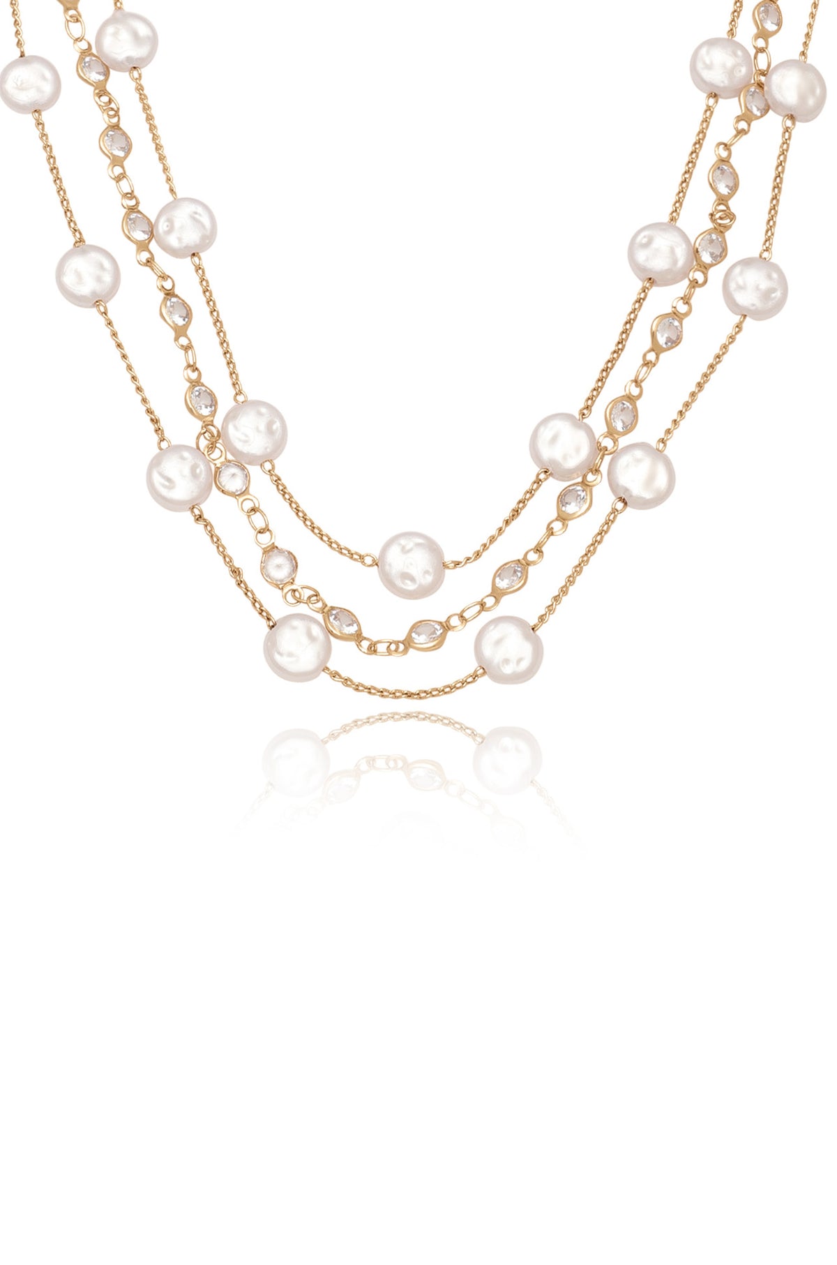 Dressed Pearls Layered Necklace