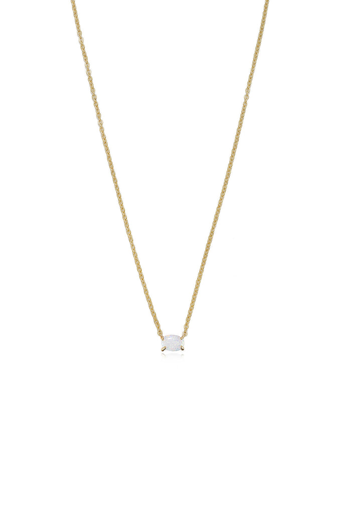 Keepsake Kyocera Opal & 18kt Gold Plated Necklace in opal