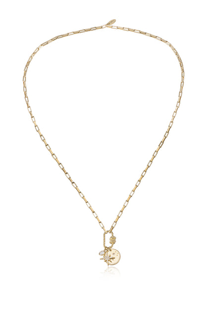 Charmed For Sure 18k Gold Plated Necklace full
