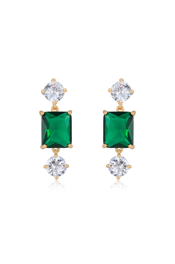 Emerald Beauty Dangle Earrings