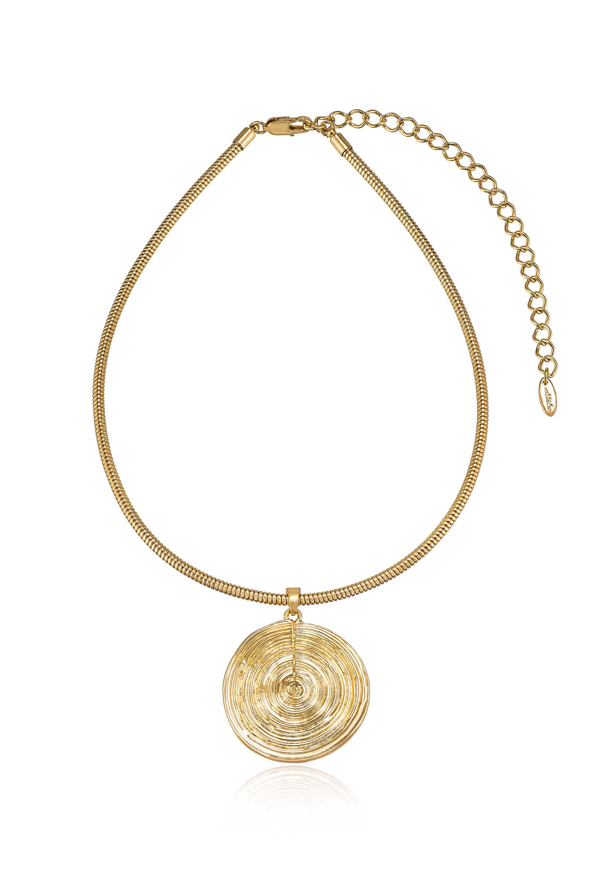 Statement Swirl Pendant Choker full