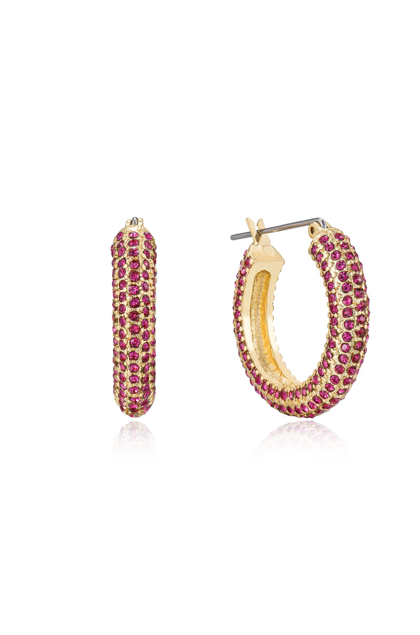 Sparkle Bits Mini Crystal 18k Gold Plated Hoops
