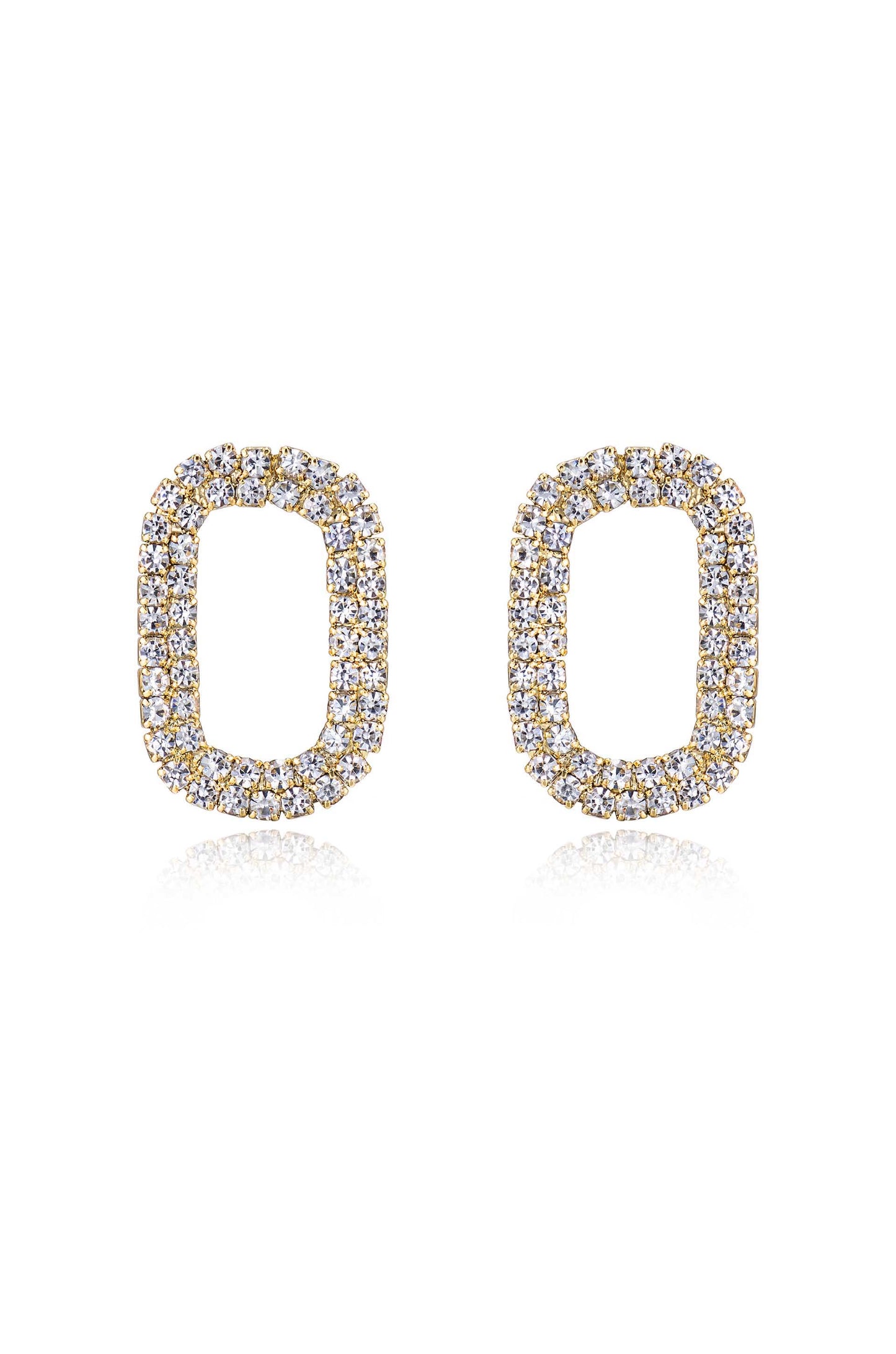 Crystal Blitz 18k Gold Plated Earrings