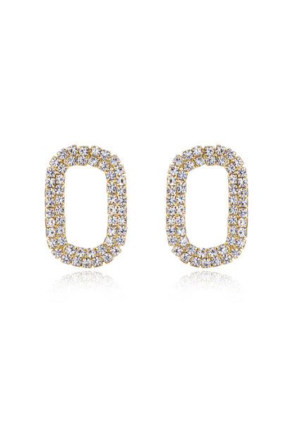 Crystal Blitz 18k Gold Plated Earrings