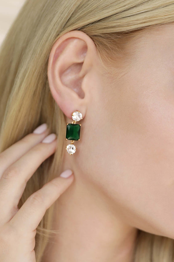 Emerald Beauty Dangle Earrings Second