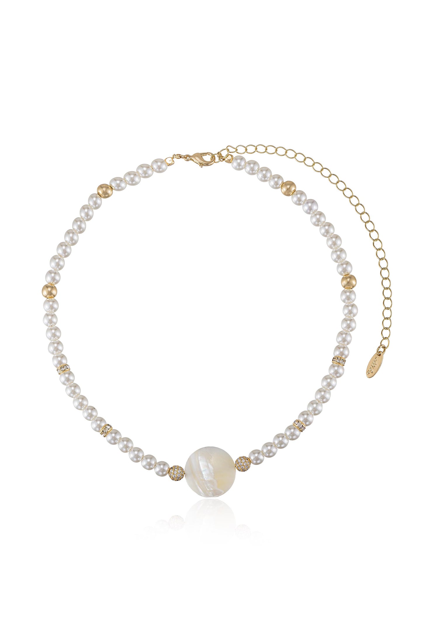 Timeless Pearl 18k Gold Plated Necklace