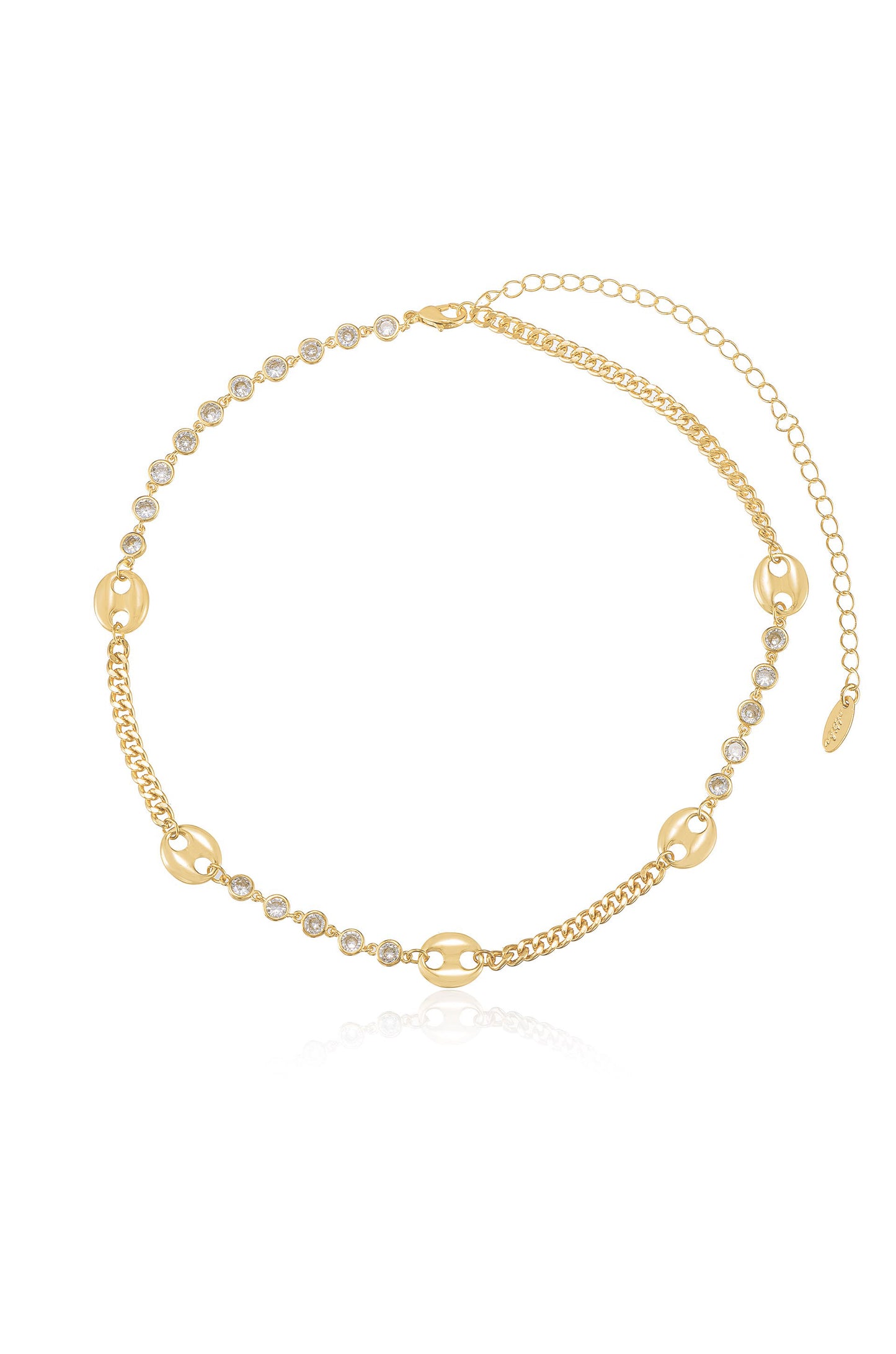 Subtle Sparkle 18k Gold Plated Necklace
