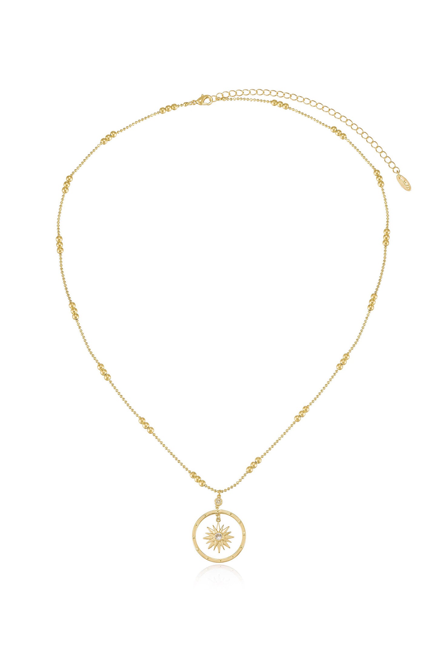 Nova Crystal 18k Gold Plated Pendant Necklace full