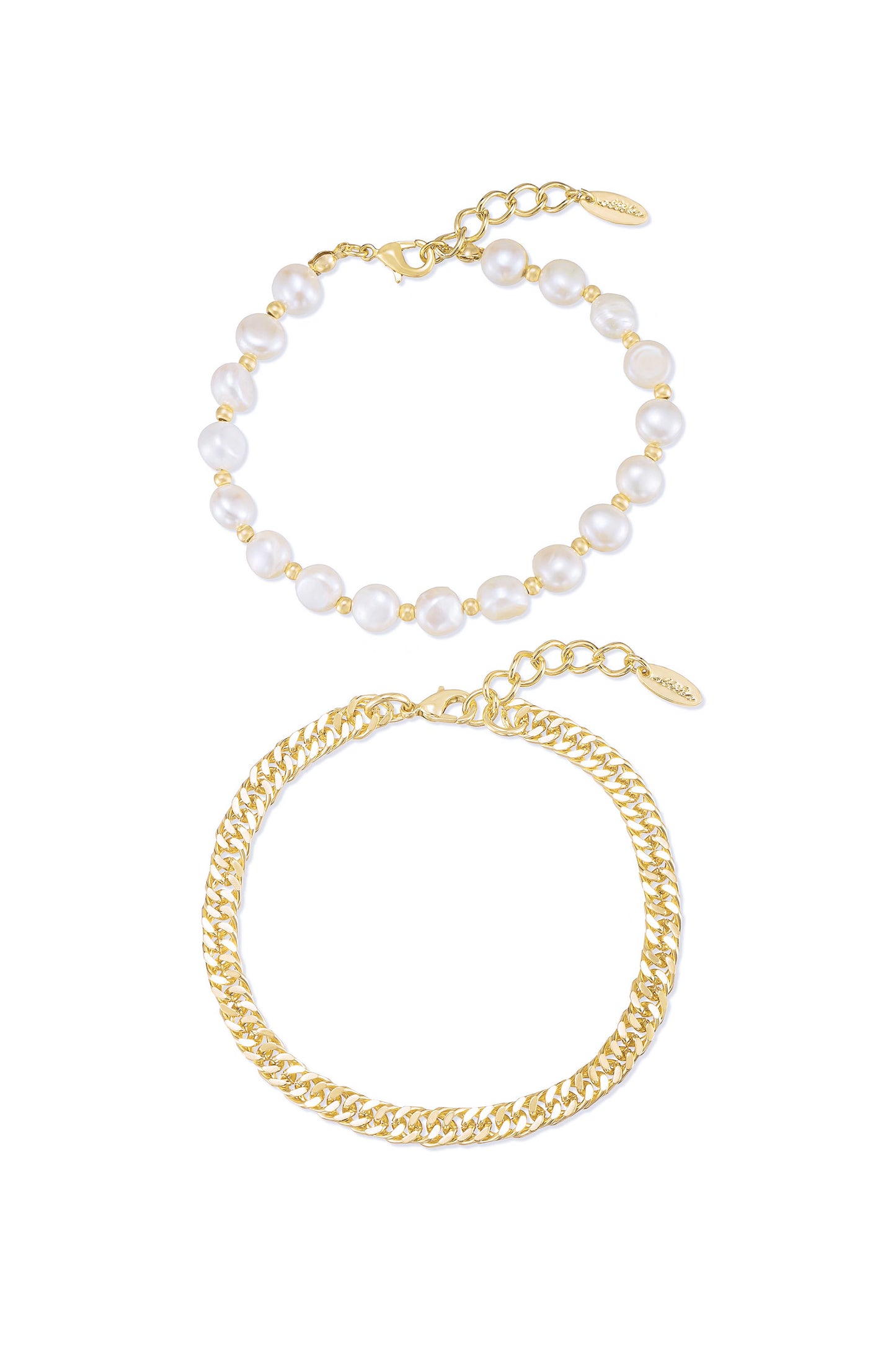Pearl Party 18k Gold Plated Anklet