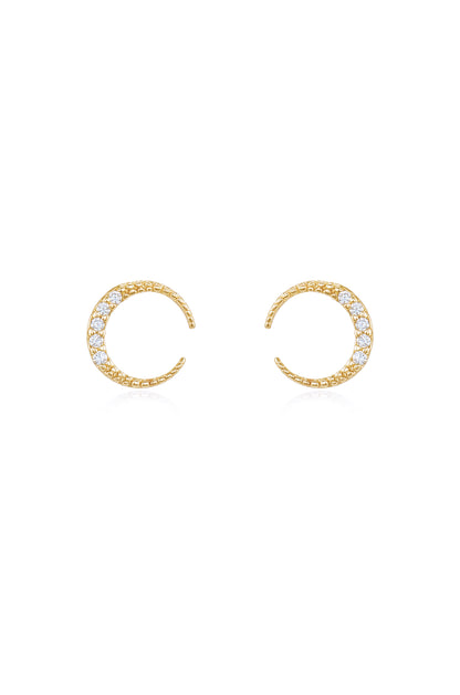 An Added Touch Crystal Mini 18k Gold Plated Earrings