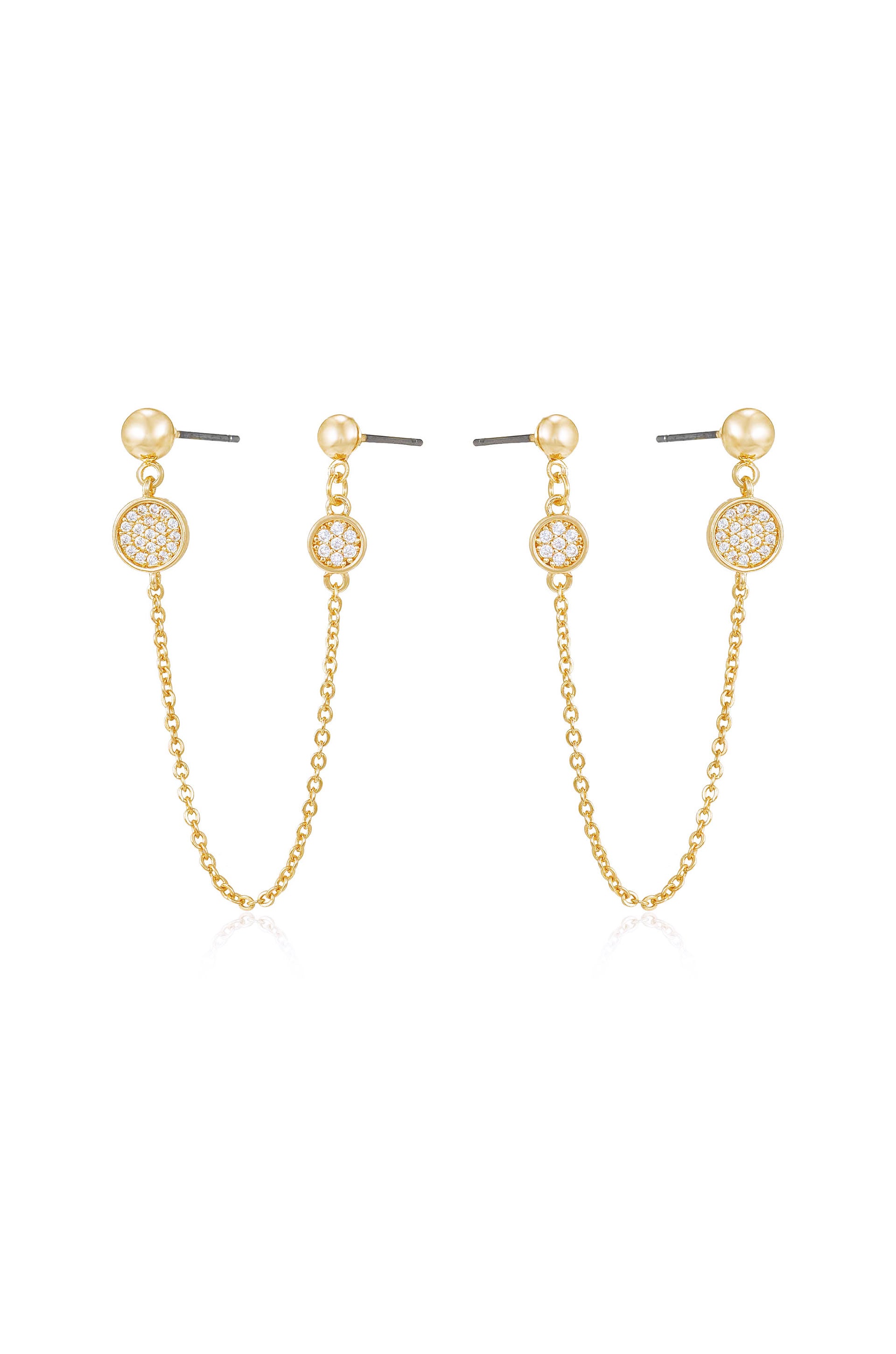 Buy SOHI Gold Plated Long Dangle Earrings Online