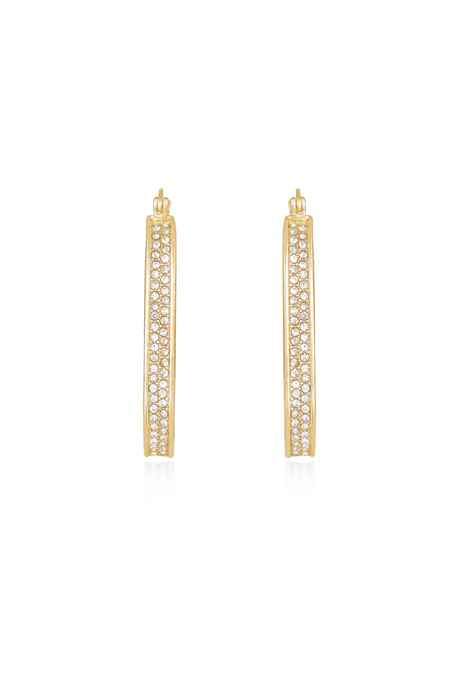 Crystal Spotlight Hoops front