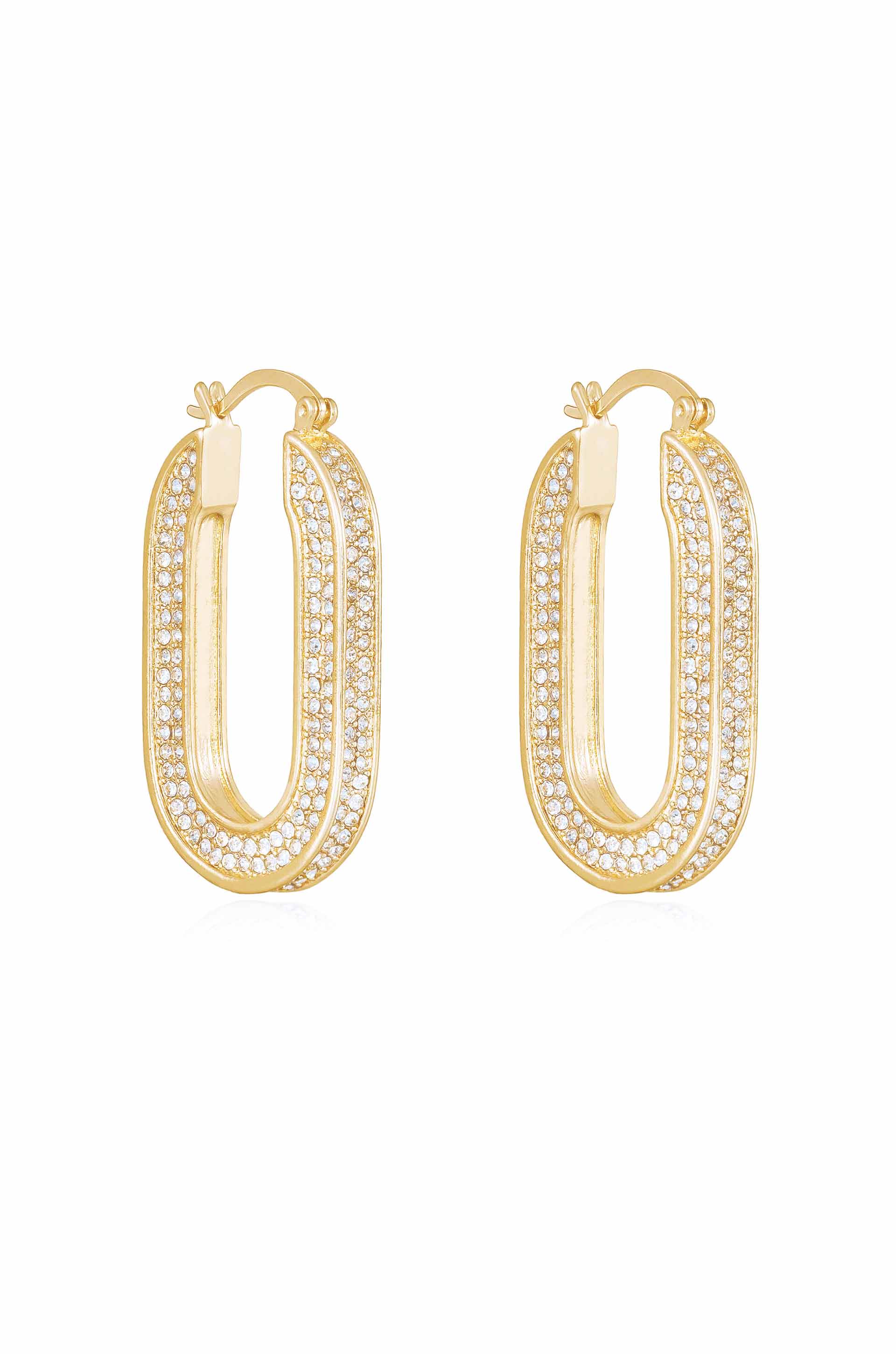 Crystal Spotlight Hoops side