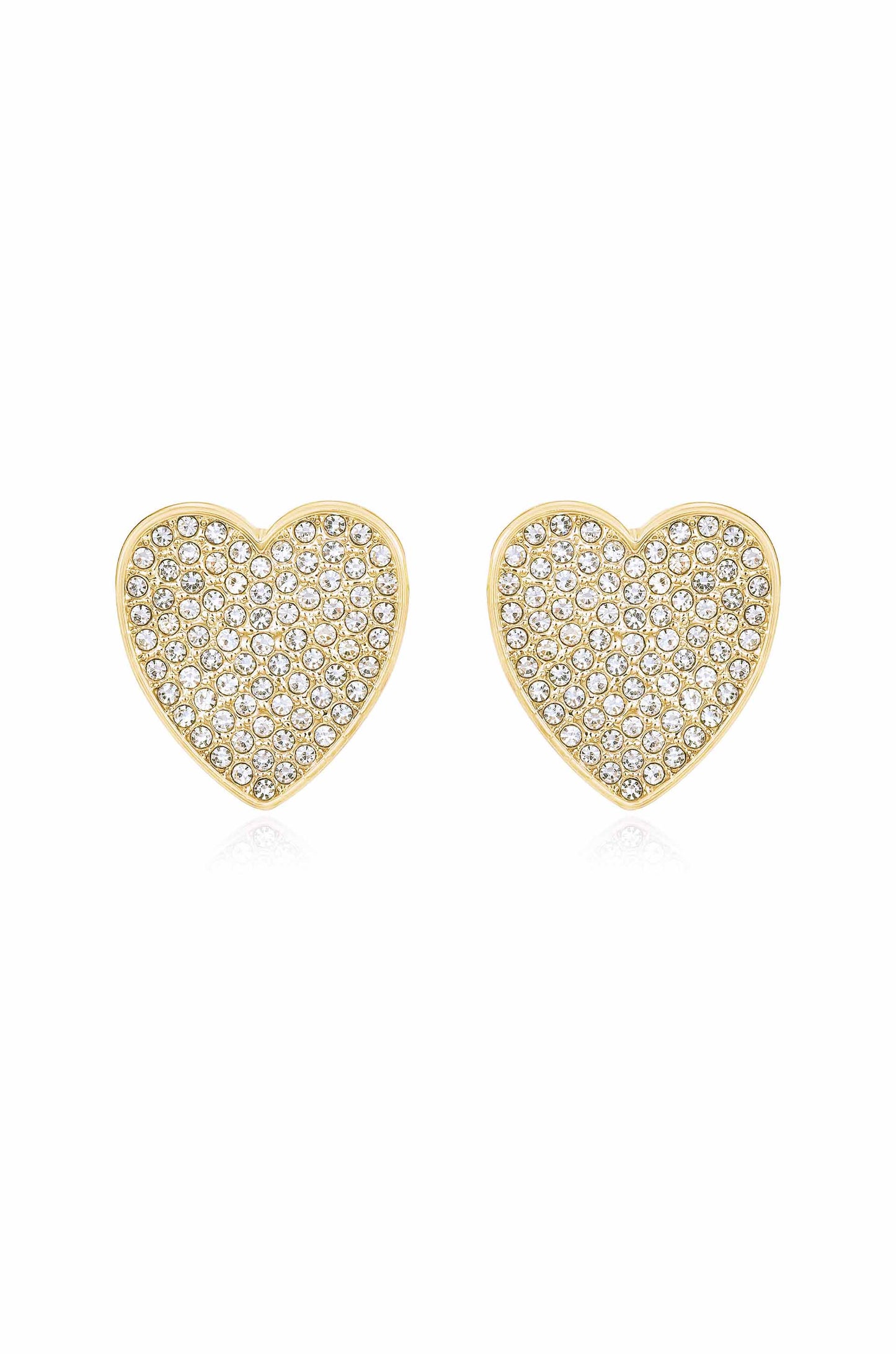 Love On Down Crystal Heart Stud Earrings
