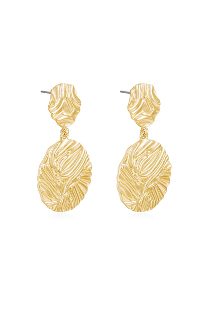 Textured Etching Earrings side