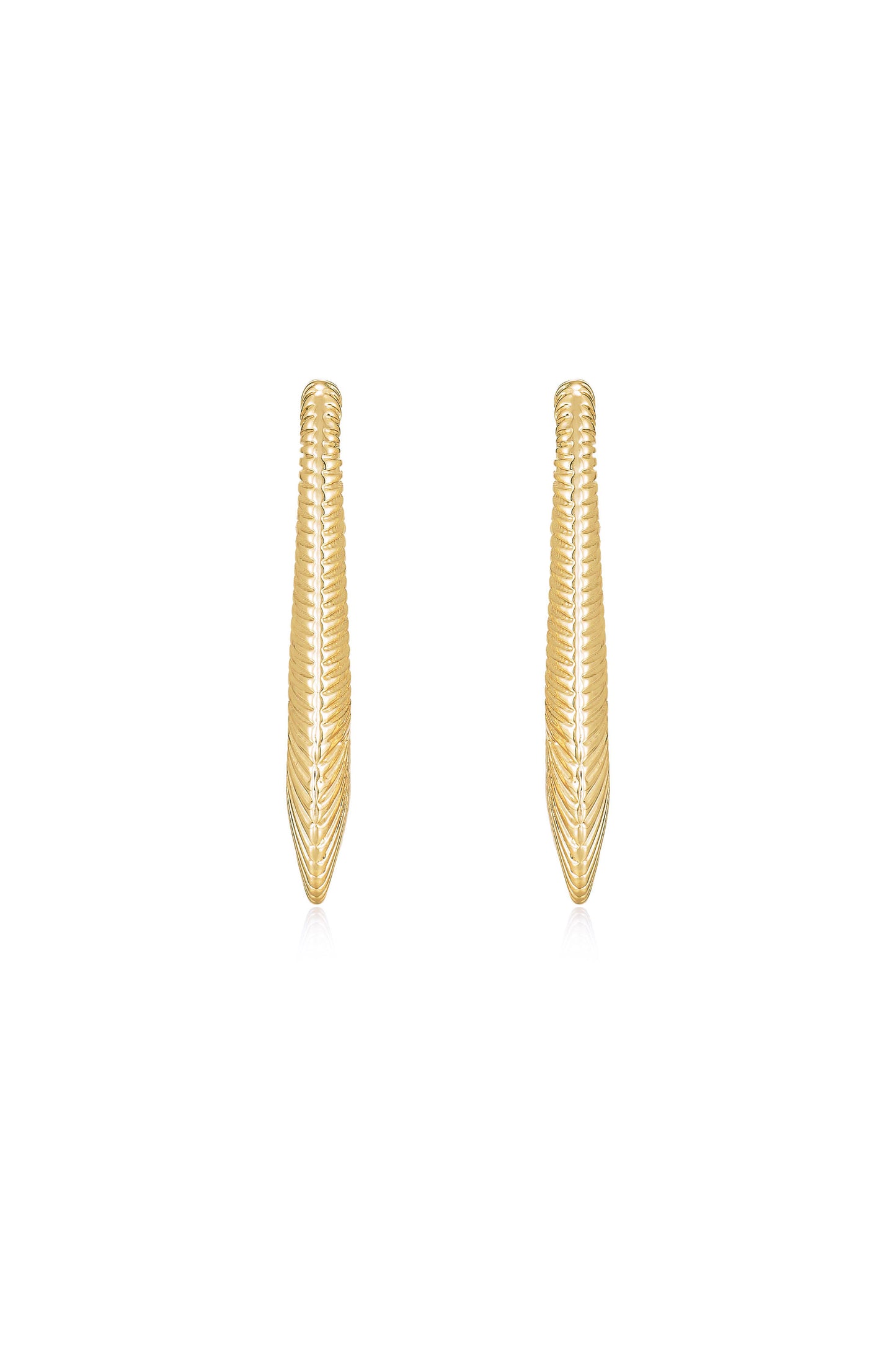 Cleopatra Inspired Hoop Earrings front