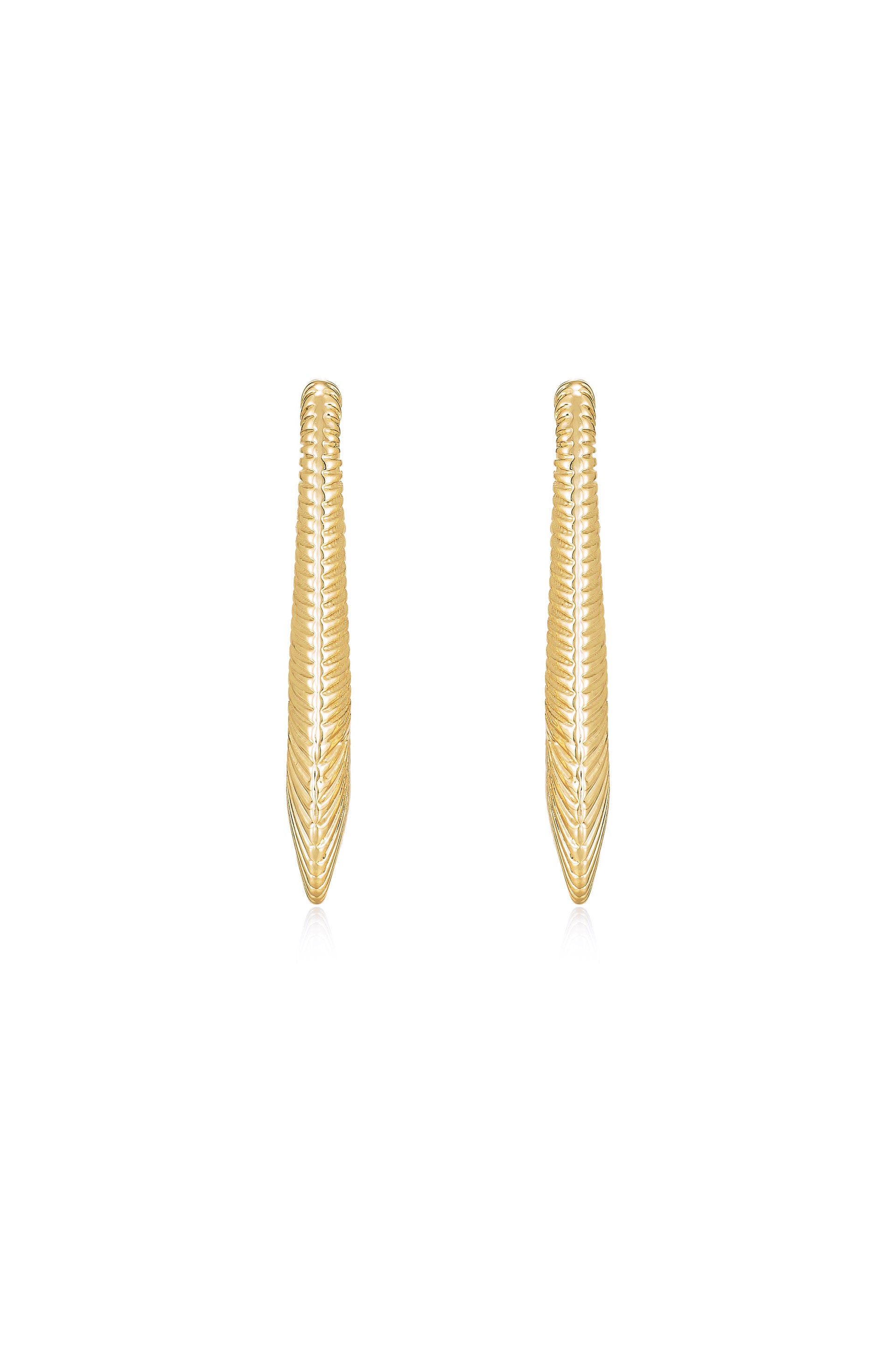 Cleopatra Inspired Hoop Earrings front