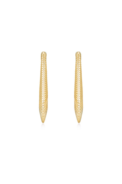 Cleopatra Inspired Hoop Earrings front