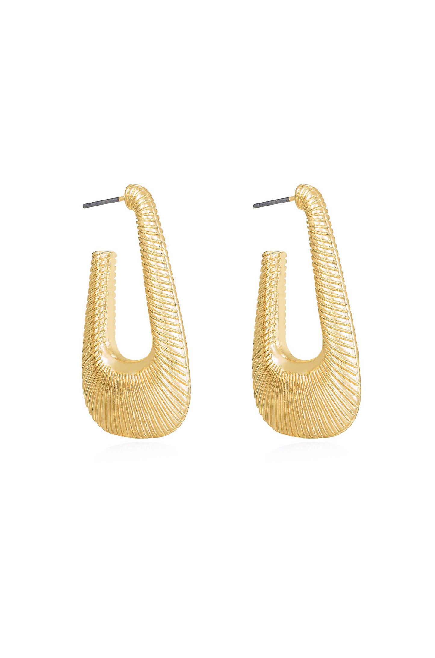 Cleopatra Inspired Hoop Earrings side