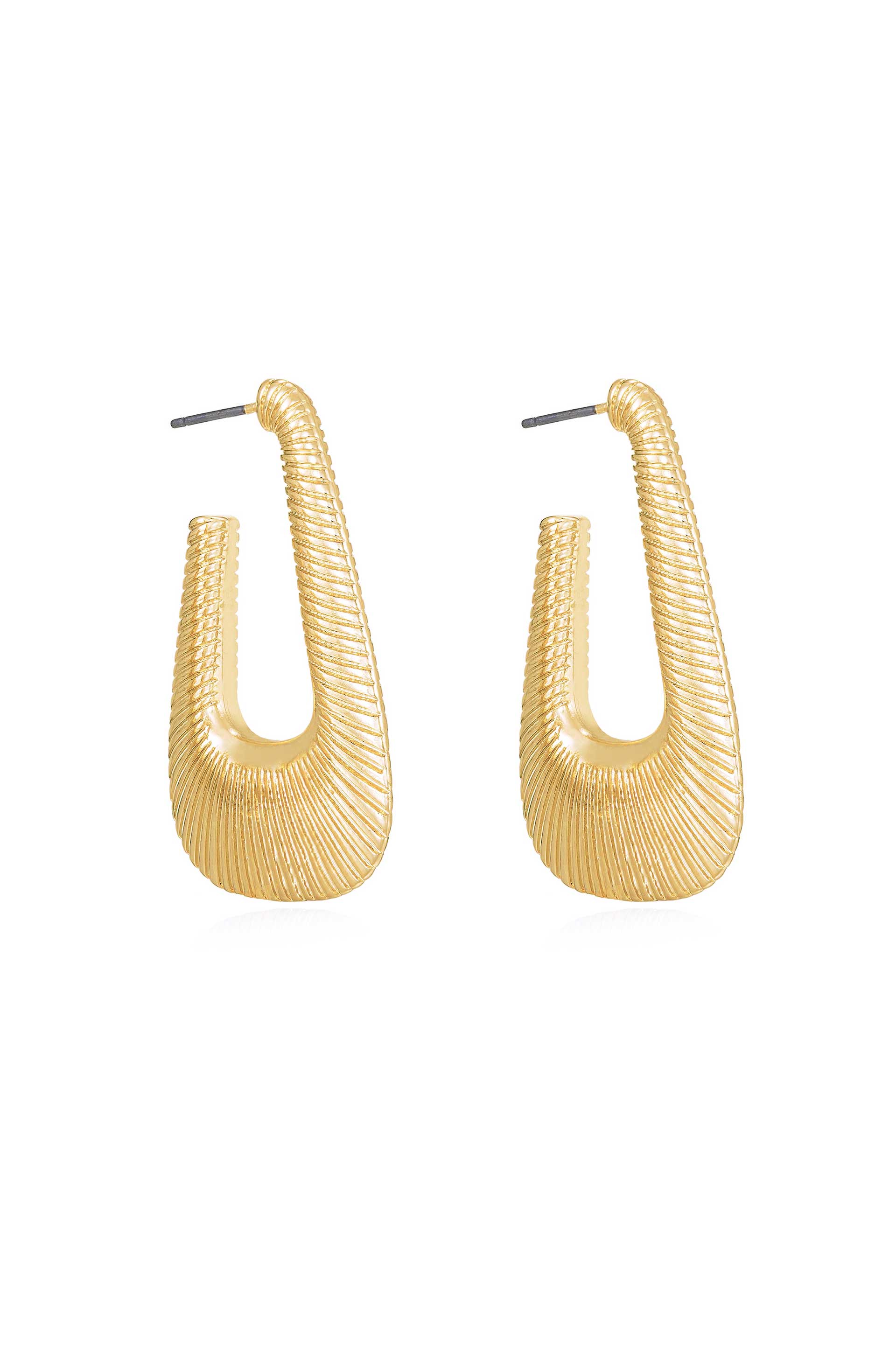 Cleopatra Inspired Hoop Earrings side