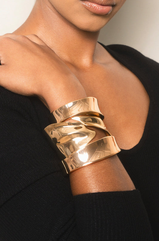 Melted Abstract Cuff Bracelet