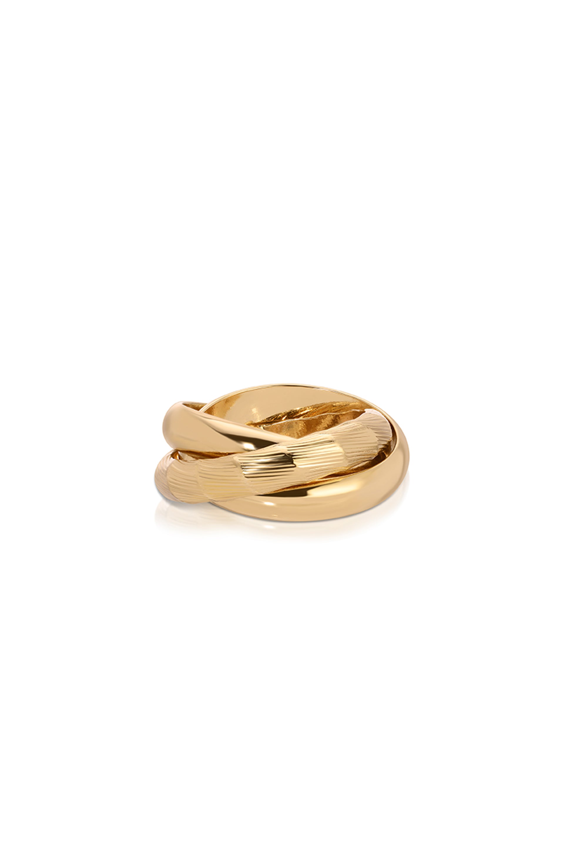 Don't Get It Twisted 18k Gold Plated Gold Ring