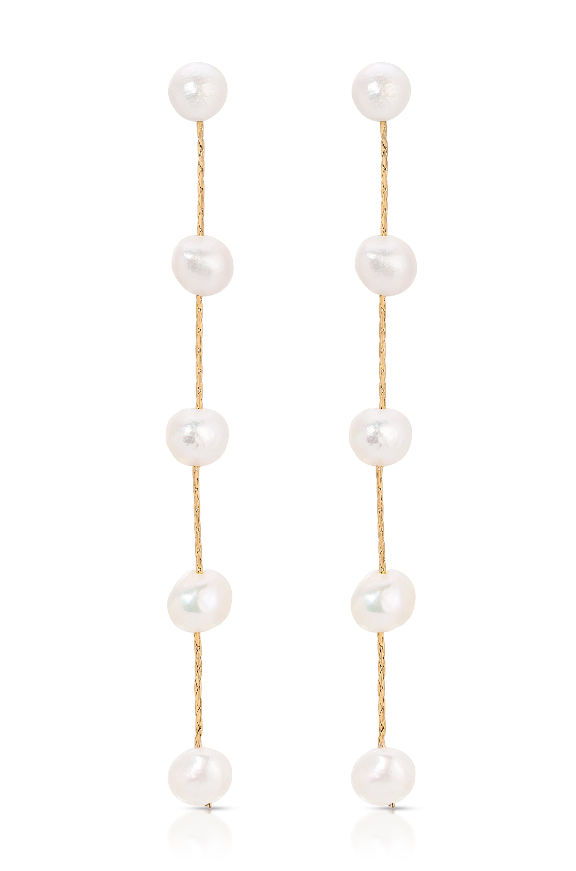 Buy Flower Zirconia White Pearl Earrings for Women Online at Ajnaa Jewels |  449199